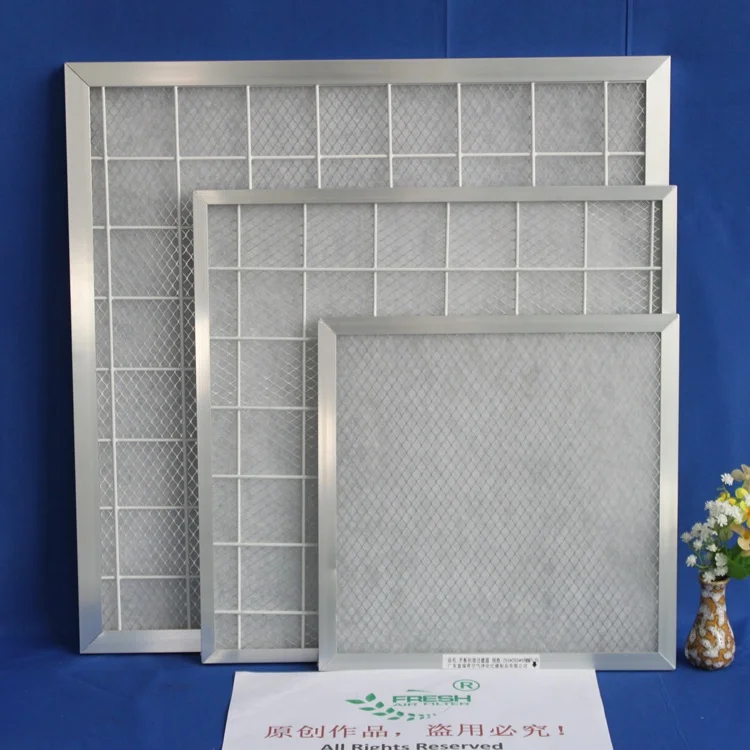 G2 G3 G4 MERV2 MERV3 MERV4 Aluminum mesh frame synthetic fiber filter