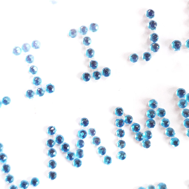 Self Adhesive Custom letter Rhinestone Sticker Crystal Diamond Sticker