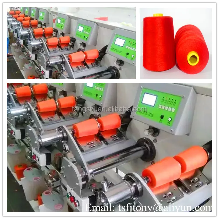 High speed cop cone winding machine for embroidery thread