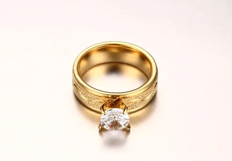 Simple india men gold ring design stainless steel engagement and wedding ring set with 14K gold ring