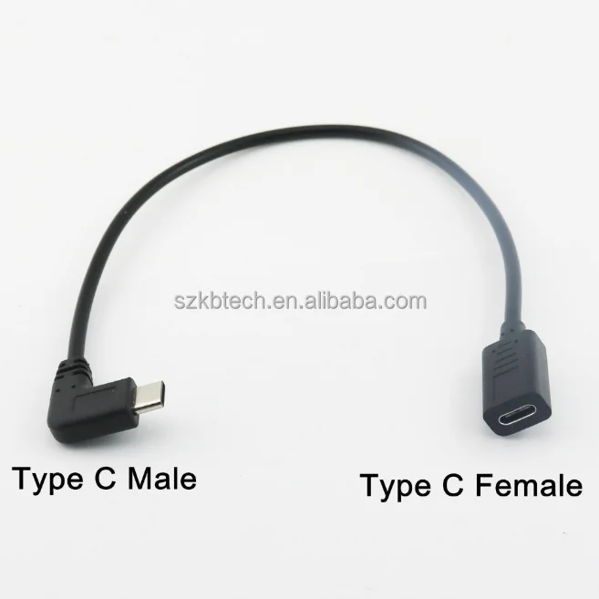 Кабель-удлинитель с разъемом типа C USB 3,1 «мама» на штекер Type-C «папа» «Папа-мама», 30 см