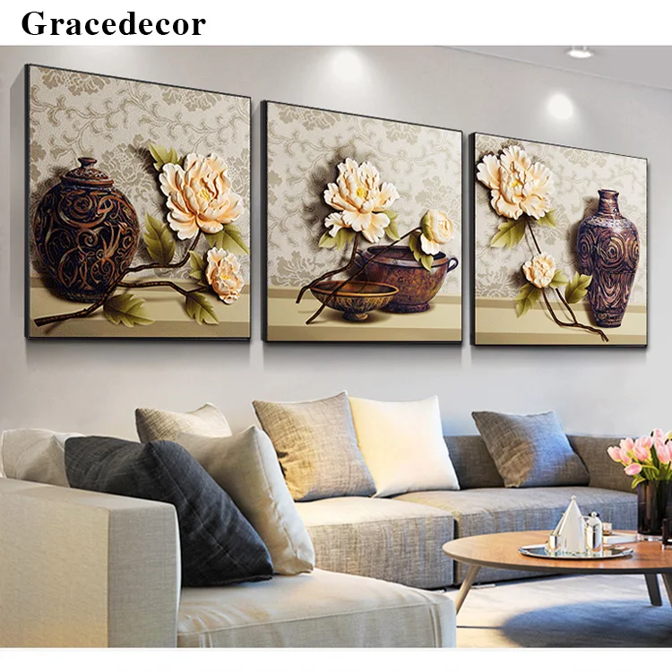 New Fashion Home Luxury Accessories Embossed Wall Oil Painting