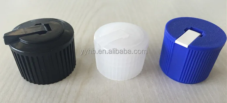 Non Spill Pp Plastic Butterfly Cap 24/410 Twist Cap Flip Spout Cap For Chemical Pe Bottle Plastic Lid For Hair