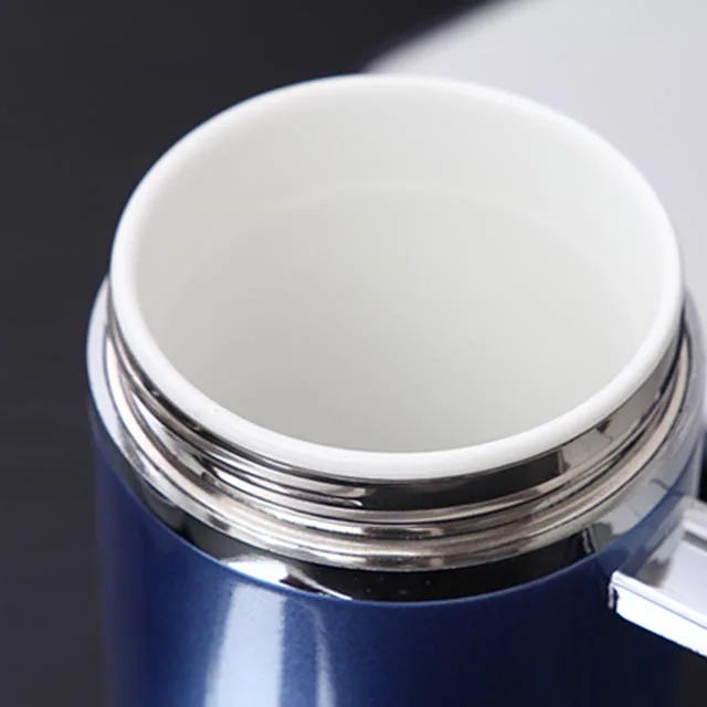 factory supply home or traveling 420 ml office drinking Flasks porcelain mug & Thermoses Drink ware with handle
