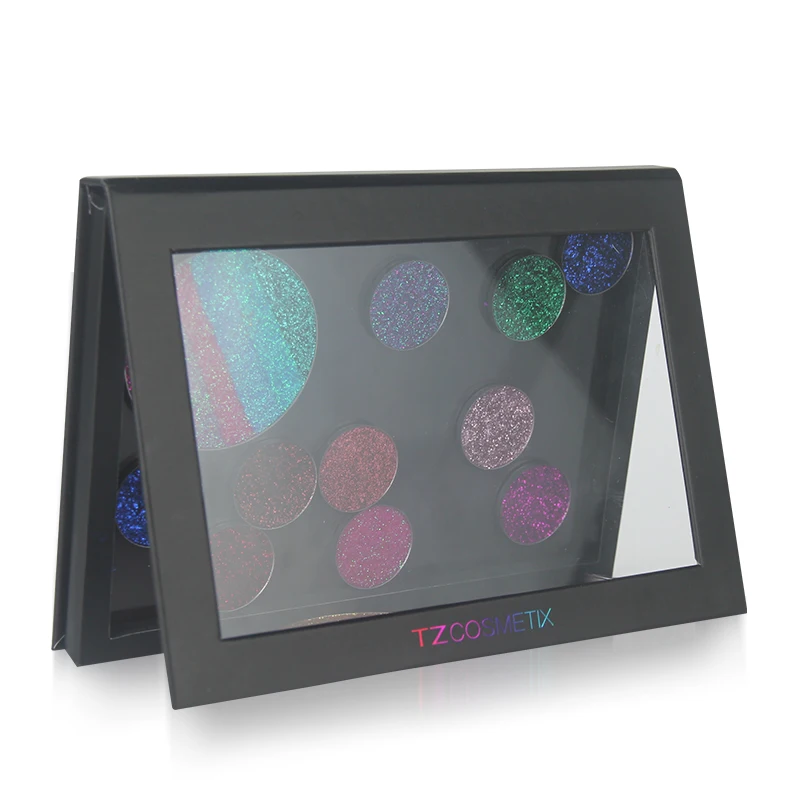 
Wholesale large cardboard case box cosmetics custom private label empty paper z makeup eyeshadow magnetic palette 