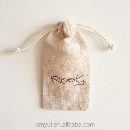 Drawstring Cotton String Bag/cotton Pouch Customized Size Customized Color Packing Acceptable