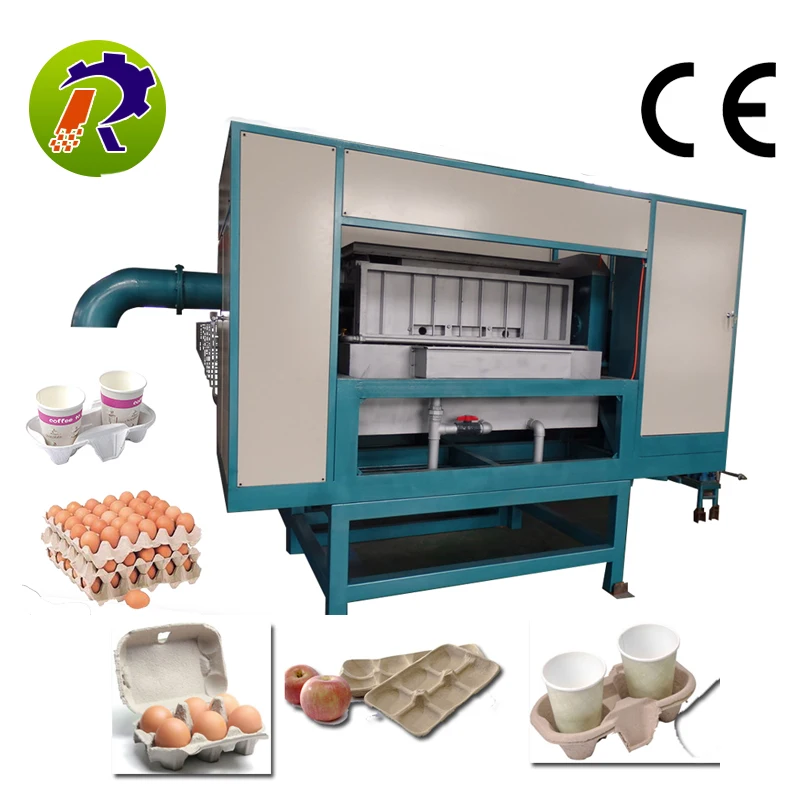 Энергосберегающие куриное яйцо лоток целлюлозно литье машина