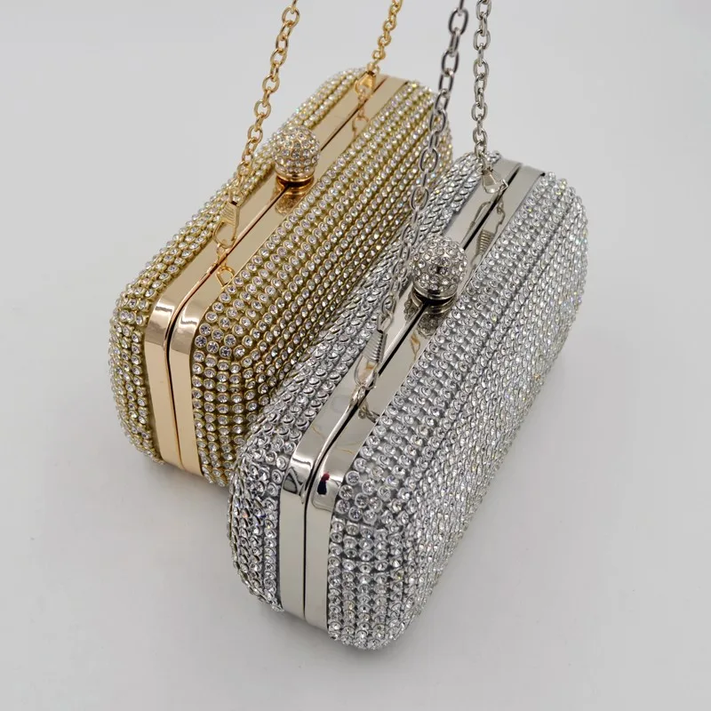 2017 manufacturer wholesale women handbag crystal clutch evening bag