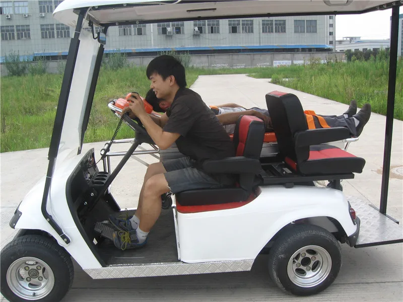 4kw powerful rescue ambulance golf cart vehicle with wholesale price/good price ambulance car for hospital