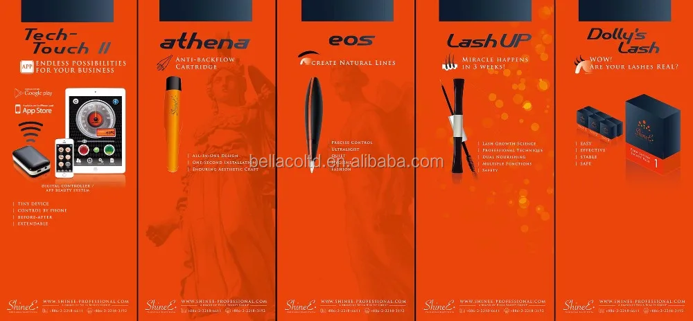 ATHENA metal body permanent makeup machine with anti-backflow cartridge