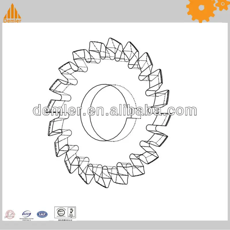HSS spline gear milling cutter
