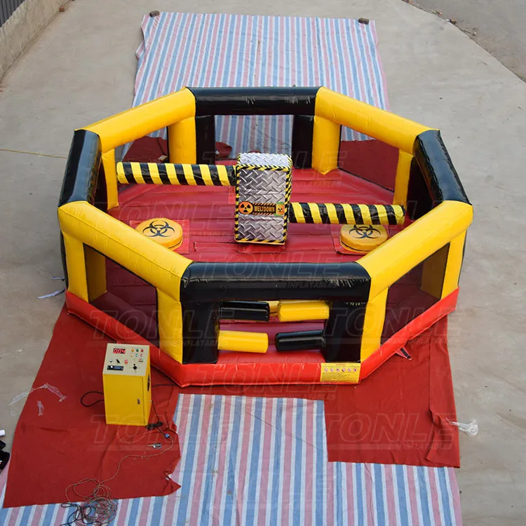 cheap 4 players inflatable last man standing,inflatable total wipeout sweeper game for sale