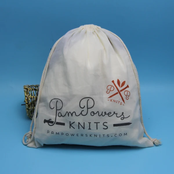 Eco friendly Organic Cotton Bag with Nylon String for Menstrual cup