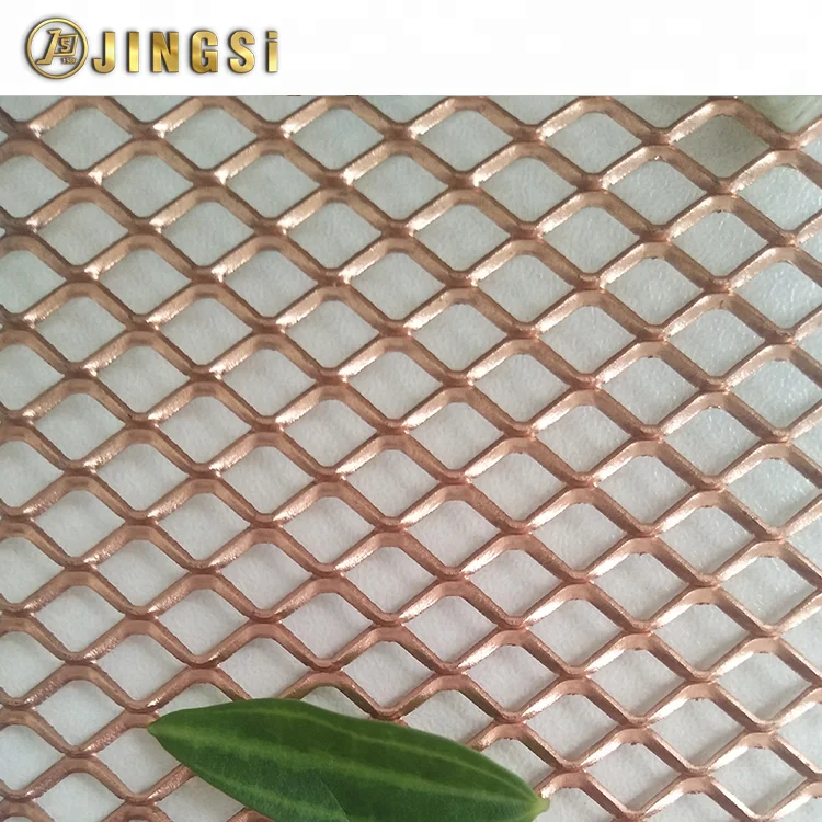 Micro Hole Expanded Metal Mesh Products / Aluminum Diamond Hole Coating Stretched Mesh gutter guard expanded metal sheets