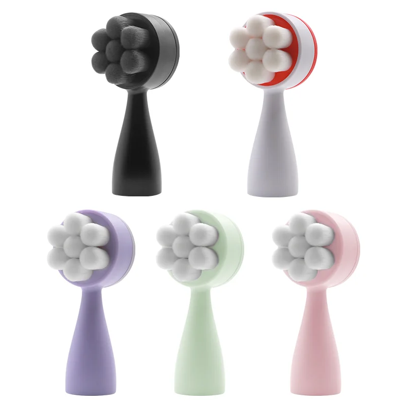 Face cleaning brushhotsell 2 in1facial brush personal face skin deep pore silicone cleansing facial brush make up tools