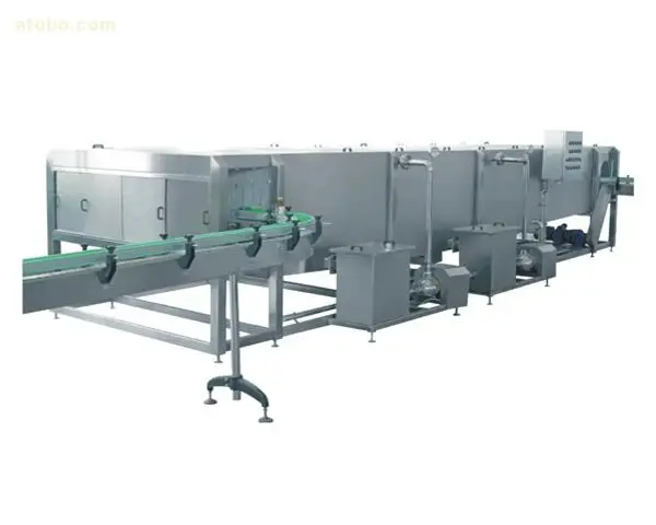 Tunnel pasteurizer for glass bottle/cans/jars