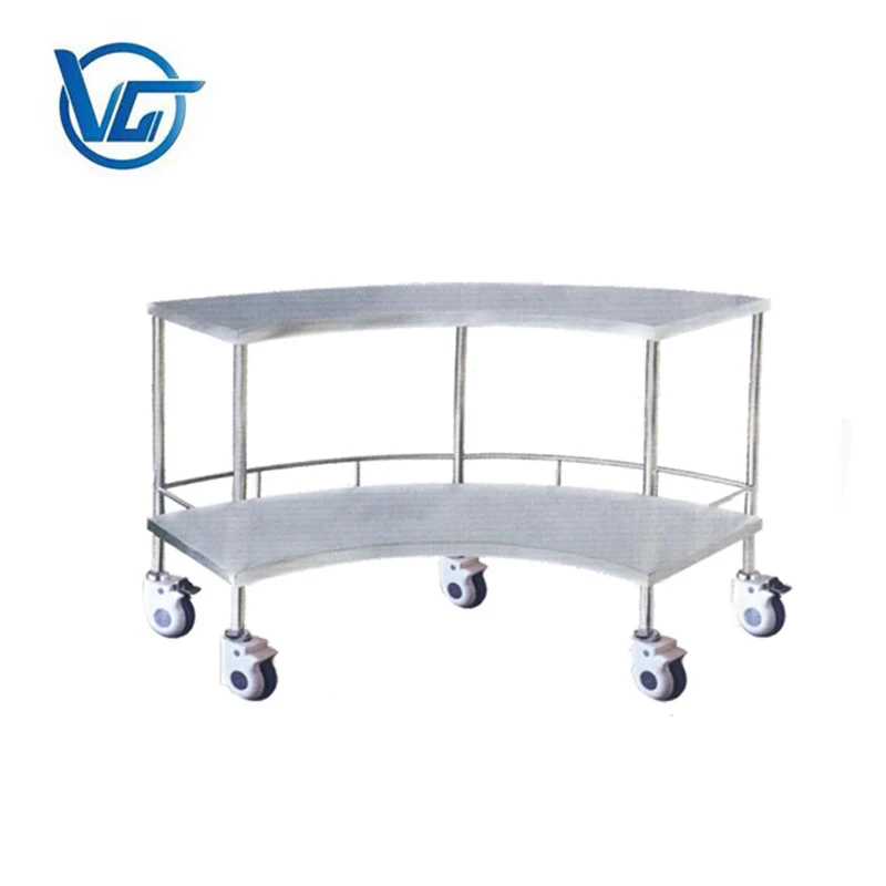 
Medical fan-shaped surgical instrument table operation emergency apparatus trolley 