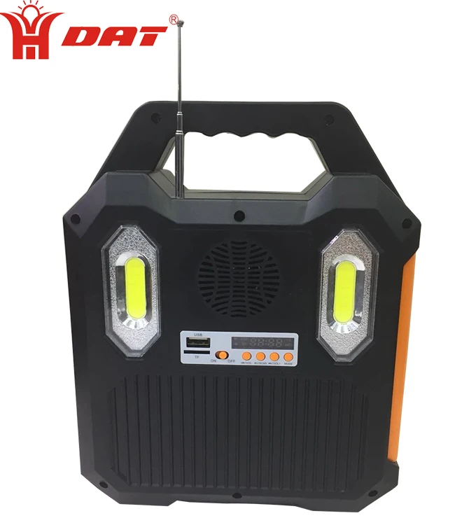 AT-9028B DAT  solar charging  lighting system kits   with MP3 and  radio function solar led lighting kits for africa market