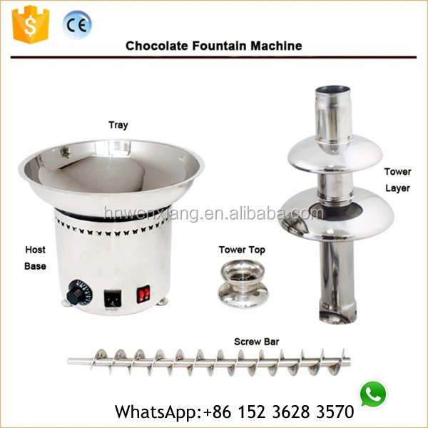 Hot Selling Industrial Large Battery chocolate fountain