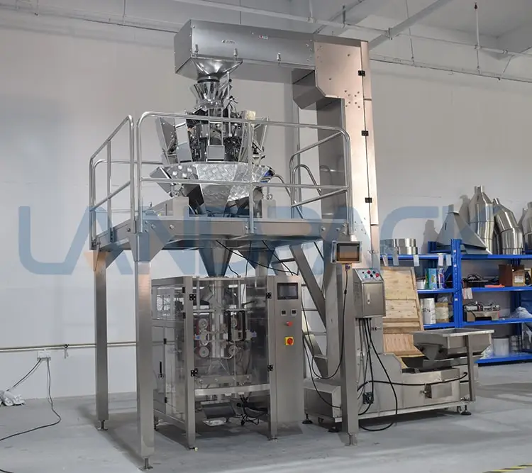 GP64 VFFS мультиголовочный банановые чипсы упаковочная машина фабрики в Китае