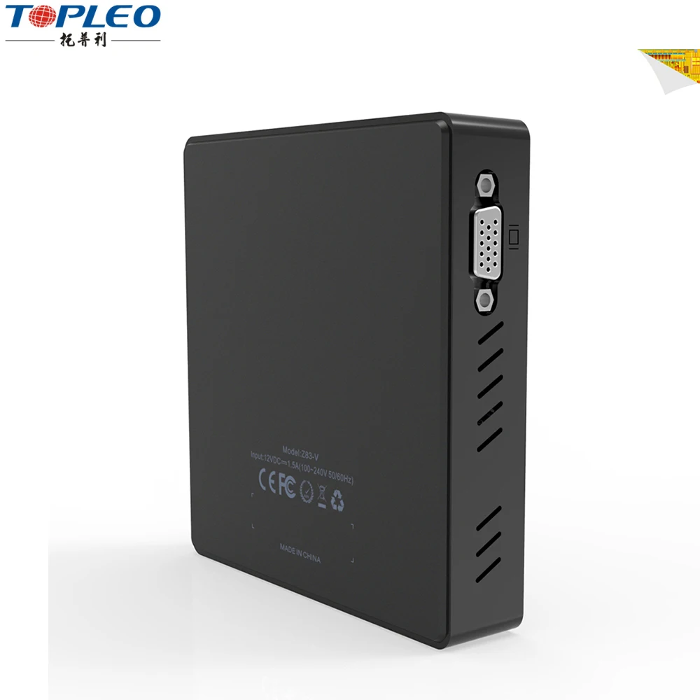 Простой в использовании Z83-V Windows 10 система full hd 1080 P видео mini pc smart tv box
