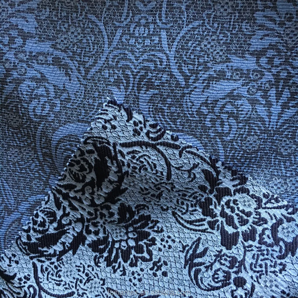 Western Palace Pattern Design Jacquard Fabric