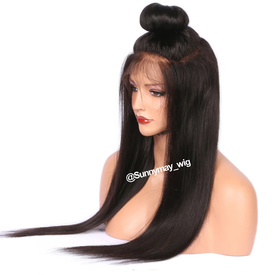 
Sunnymay Pre Plucked Full Lace Human Hair Wigs for black Women Silky Straigh Brazilian Remy Long Hair Lace Wigs With Baby Hair 