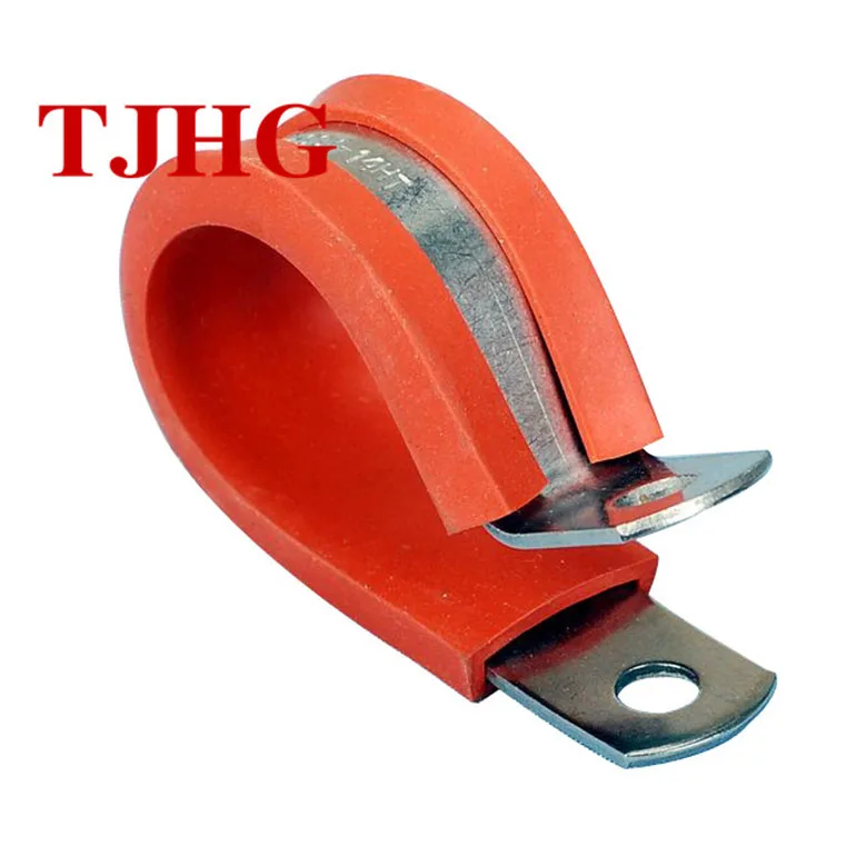 
Factory price custom light weight small adjustable Stainless steel hose clamps with rubber lined 
