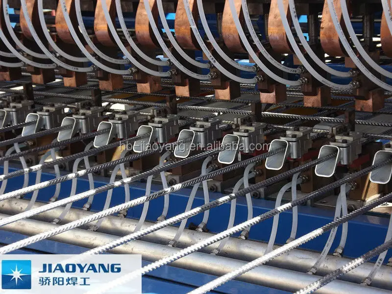 Hebei Jiaoyang Wire Mesh Machine Welding Machine Factory Brc Rebar / Reinforce Mesh 100-300mm 26*6*2.2m 90times/min 3 - 8 Mm 215