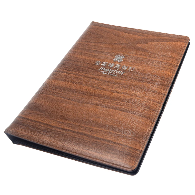 Печатная фабрика, индивидуальная Толстая папка для образцов из твердой искусственной кожи