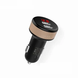 intelligent Smart Universal Dual USB Car Charger Digital Voltmeter 5V 2.1A for Mobile Phone Tablet