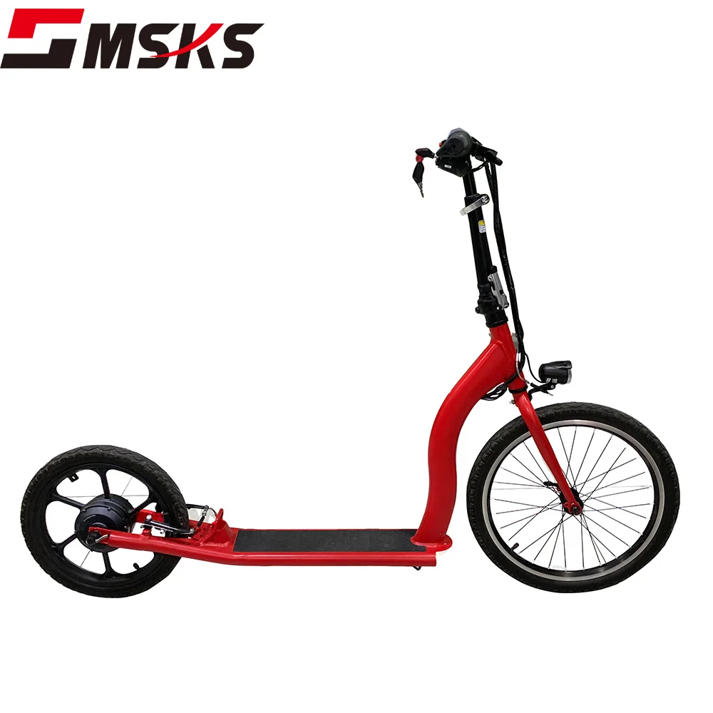 Unique design folding adult kick electric scooter MK9 e scooter with Rear Disc Brake