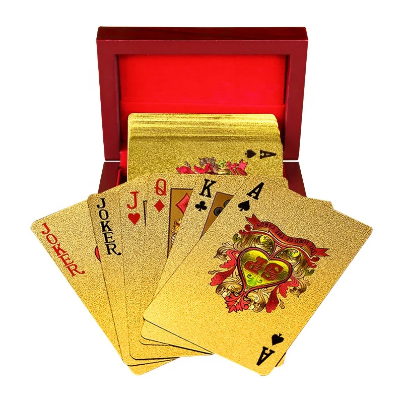 Best Quality Custom Design Silver Gold Foil Poker Playing Cards