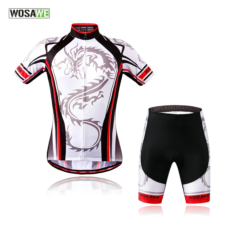 Custom Cycling Set Sport Jersey Shorts Set Men Coolmax Short Sleeve Outdoor Summer Sportswear Sublimation Print Unisex
