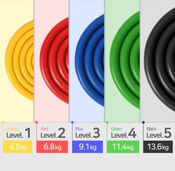 RTS Wholesale 100lbs TPE Elastic Fitness Workout Pull Up Whole Body Long 11Pcs Resistance Bands Set