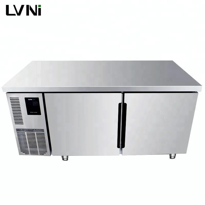 LVNI 1,5 м коммерческие глубоко undercounter Ресторан нержавеющей стали под встречным чиллер морозильник холодильник