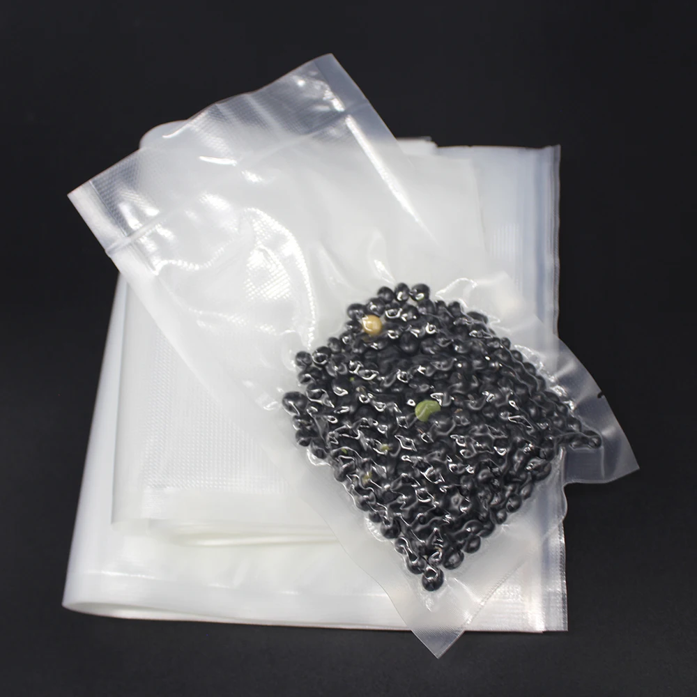 
Plastic food saver grade sealing nylon polythene embossed type vacuum sealer storage bags 