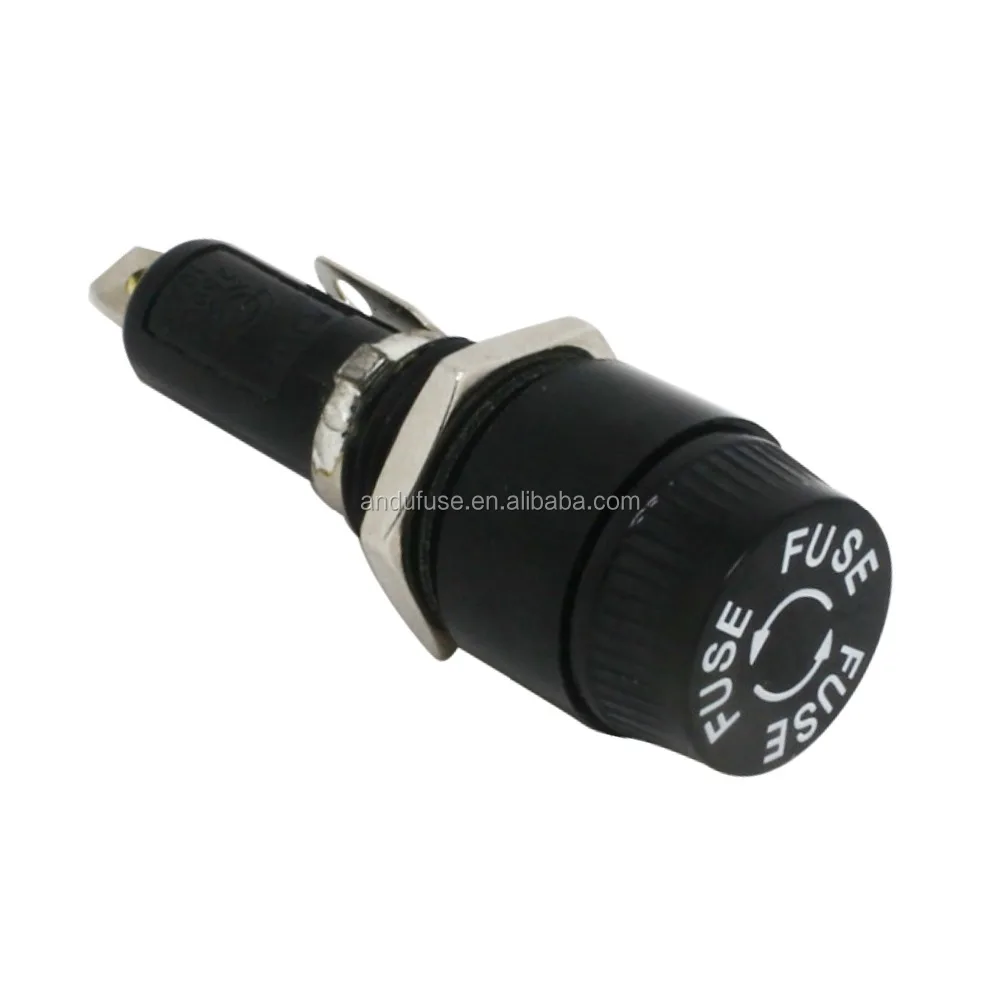 R3 5*20 panel mount ceramic fuse holder glass fuse box block fuse socket