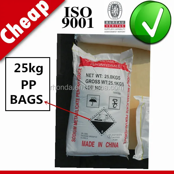 
One of the largest manufacturers of detergent grade sodium metasilicate pentahydrate 