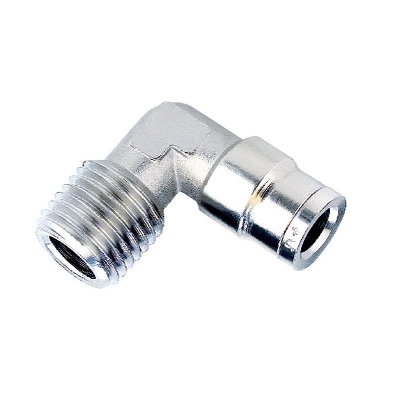 MPL/MPLN Series Elbow Male Thread Metal Pneumatic Quick Connecting Tube Fitting