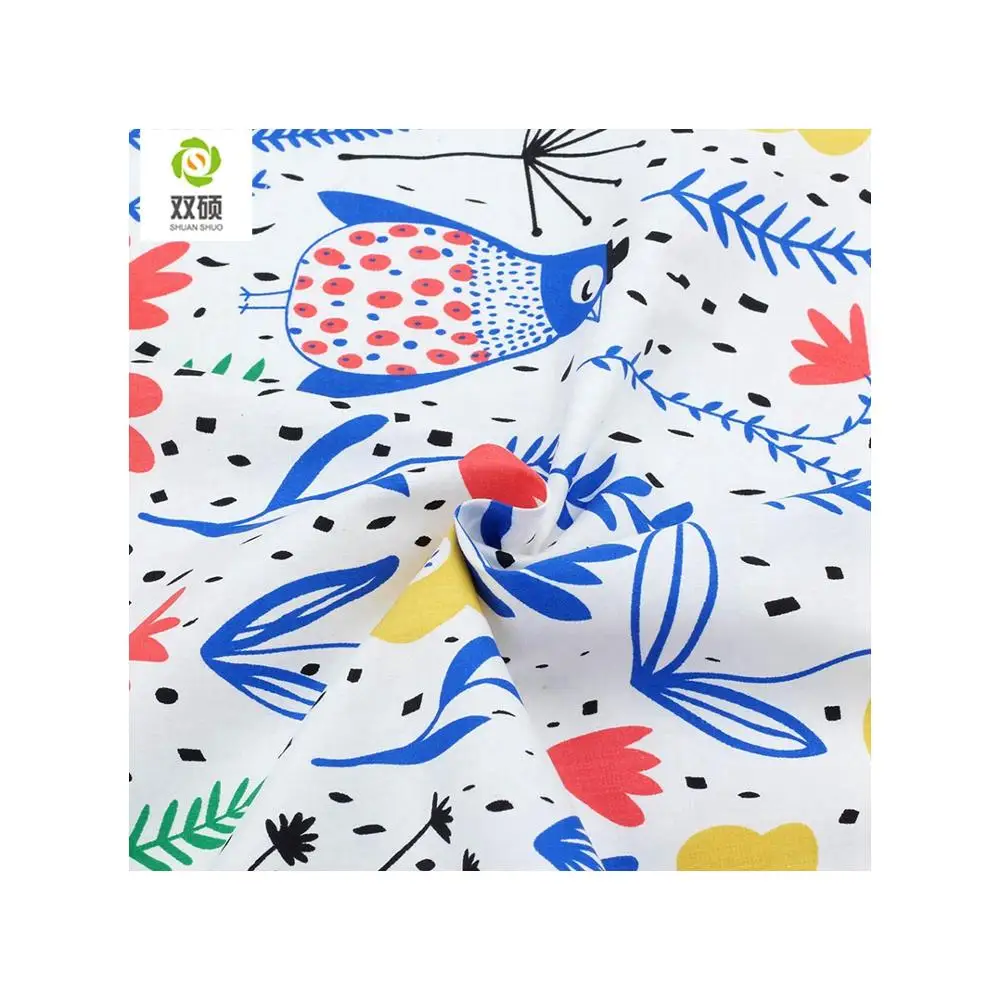 Wholesale Floral Printed Cotton Fabric Tecidos Quilting Textiles For DIY Sewing Home Decoration Crafts