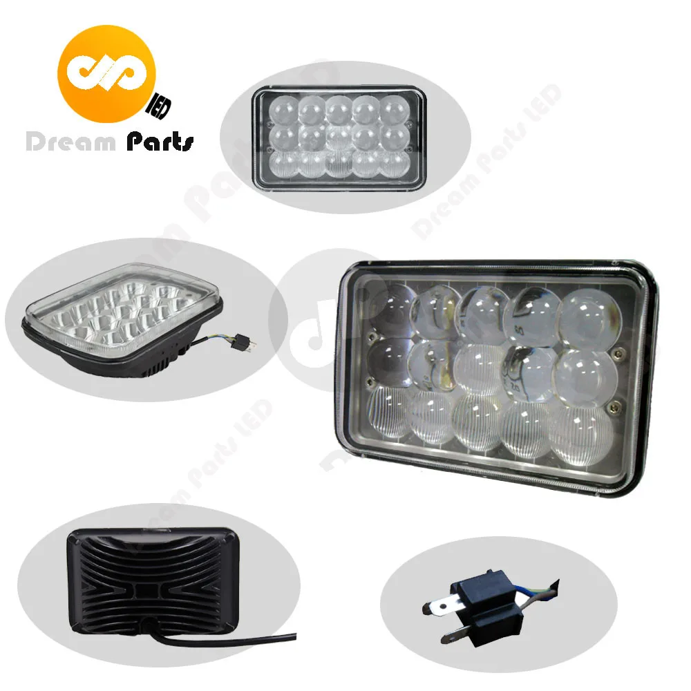 4x6 inch 45w LED truck light for Off Road Truck trailer