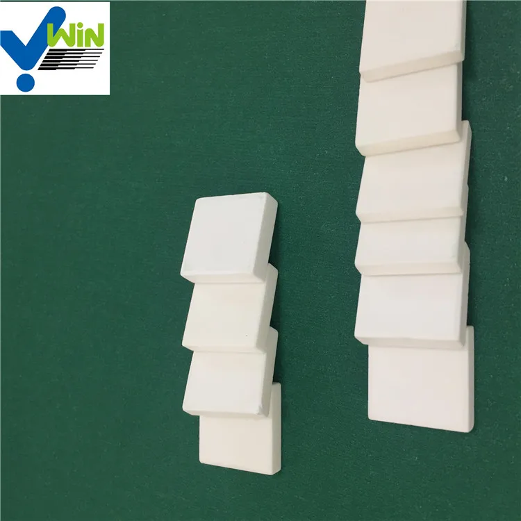 20*20*4mm 92%  white alumina mosaic prices hs code alumina lining ceramic lining alumina ceramic sheet with wear resistance