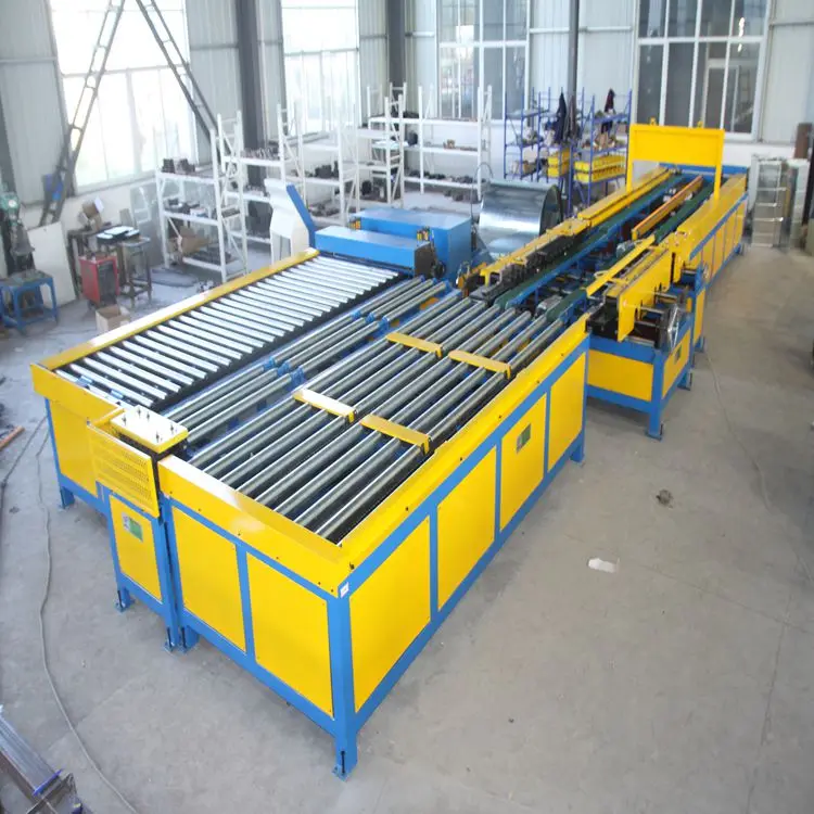 Manufacture 1300mm 1600mm HVAC tube pipe U shape auto air duct line 5 forming machine customized
