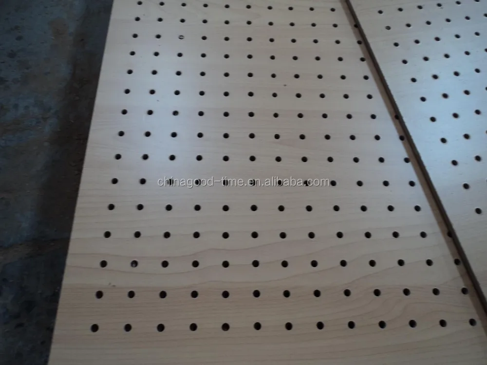 melamine faced wooden solid color perforated hardboard mdf with holes