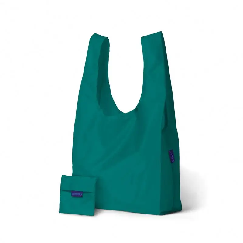 Custom 190t polyester foldable recycle promotional shopping cary pouch bag/Reusable printed nylon folding grocery tote bag