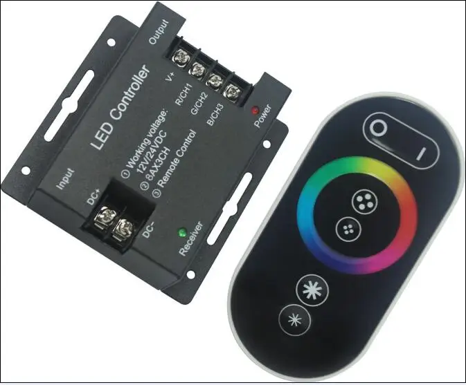 Hot sale 12v led rgb rf remote controller for led strip