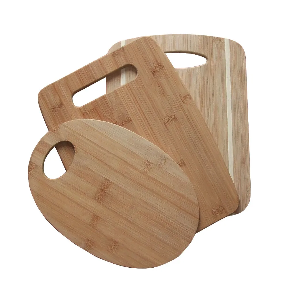 Natural Original Various shapes mini bamboo chopping board set
