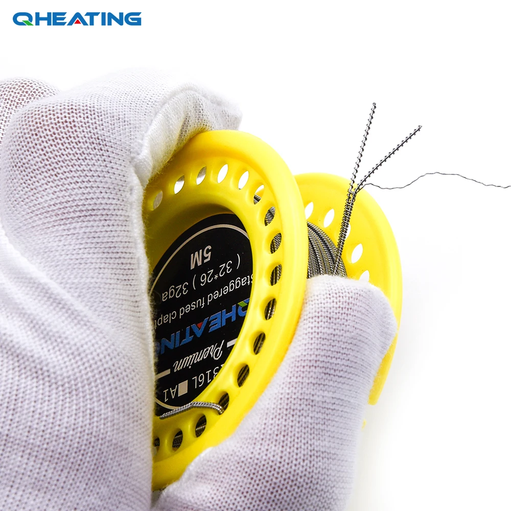 Exotic staggered fused/Spaced clapton/Tsuka/Tri-twisted Clapton/Framed/Alien V2 Clapton Coil wire