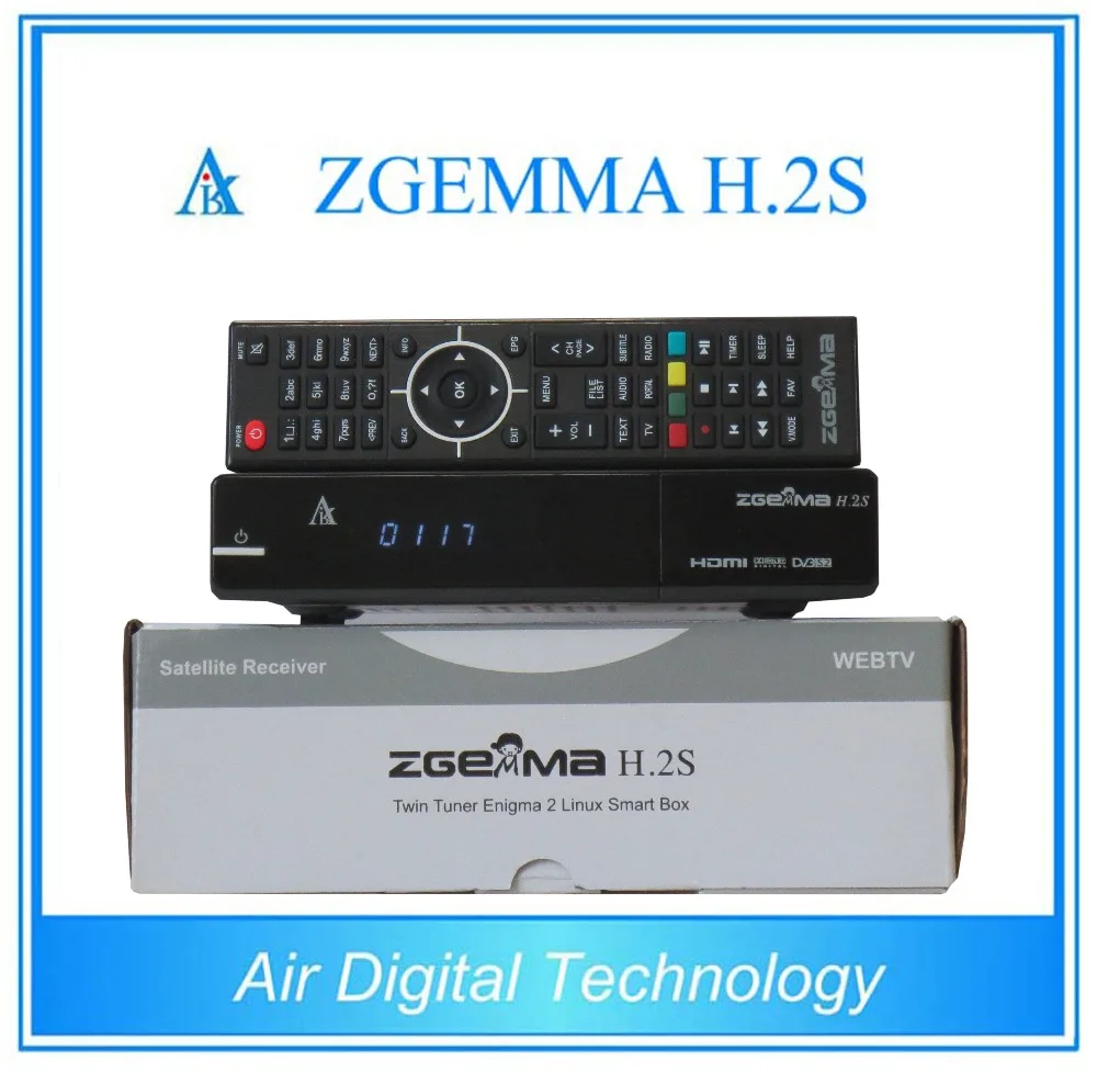 Enigma 2 MPEG4 HD Satellite Receiver ZGEMMA H.2S Twin Tuner Satellite Receiver with Original zgemma remote control